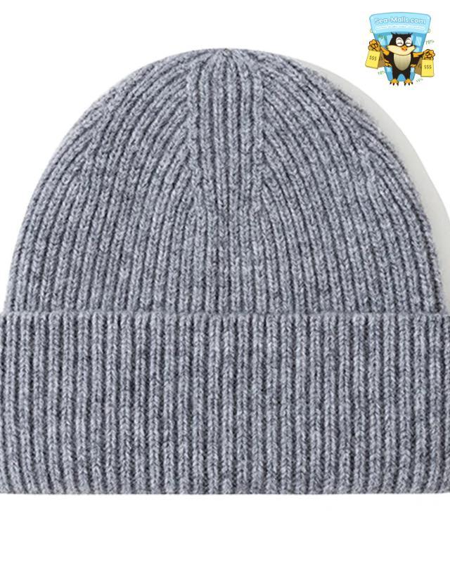 100% Merino Wool Winter Beanie Unisex Soft Knit Hat