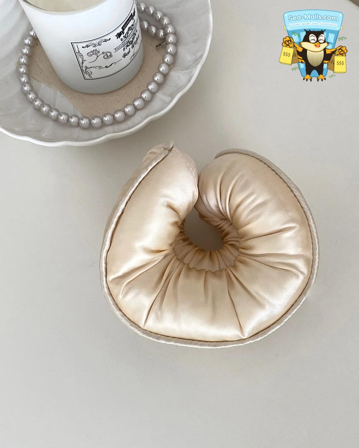 Sponge Sleep Satin Hair Scrunchie Soft Elastic Ponytail Holder
