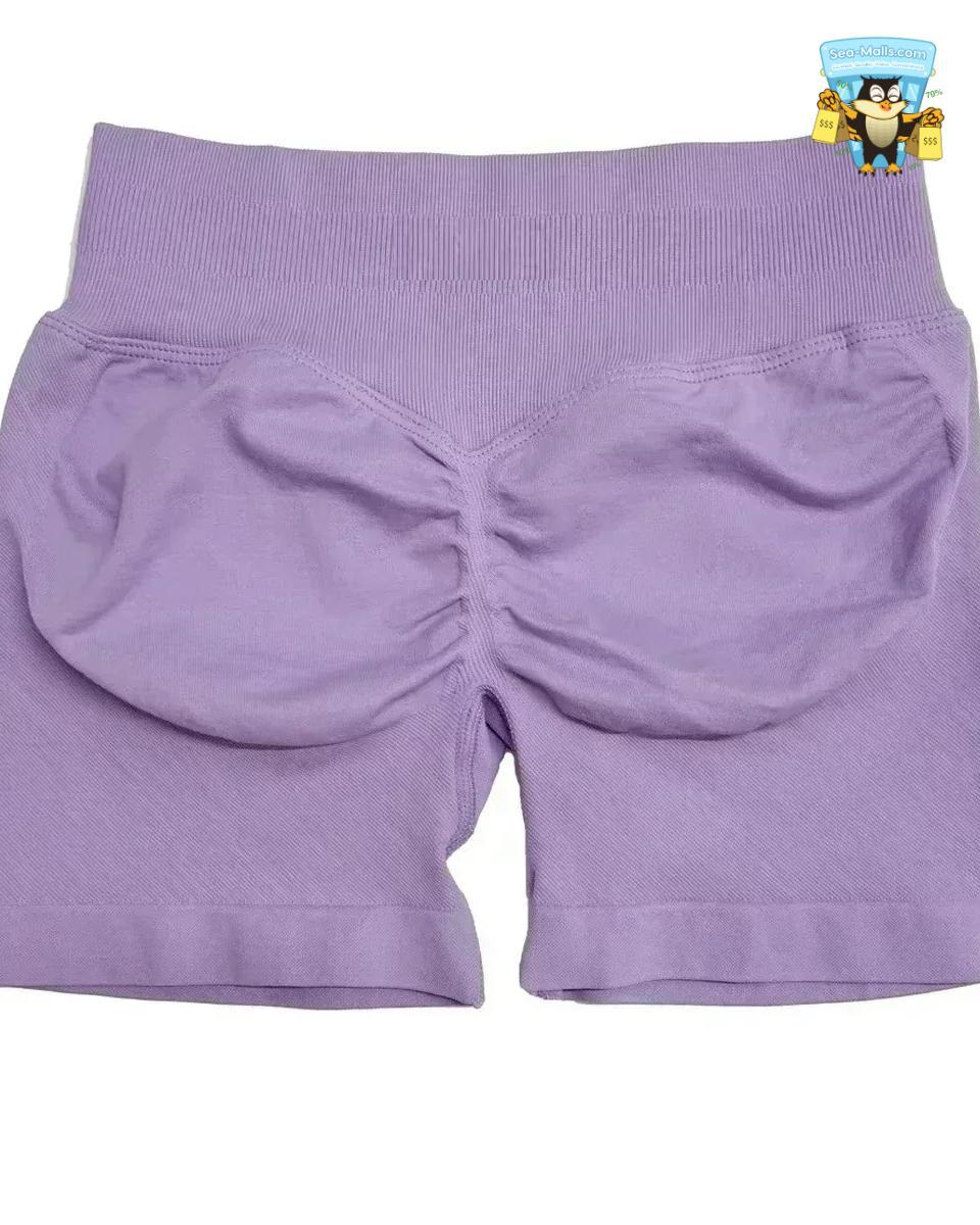 Low Waist Seamless Yoga Shorts Scrunch Bum Workout Fitness