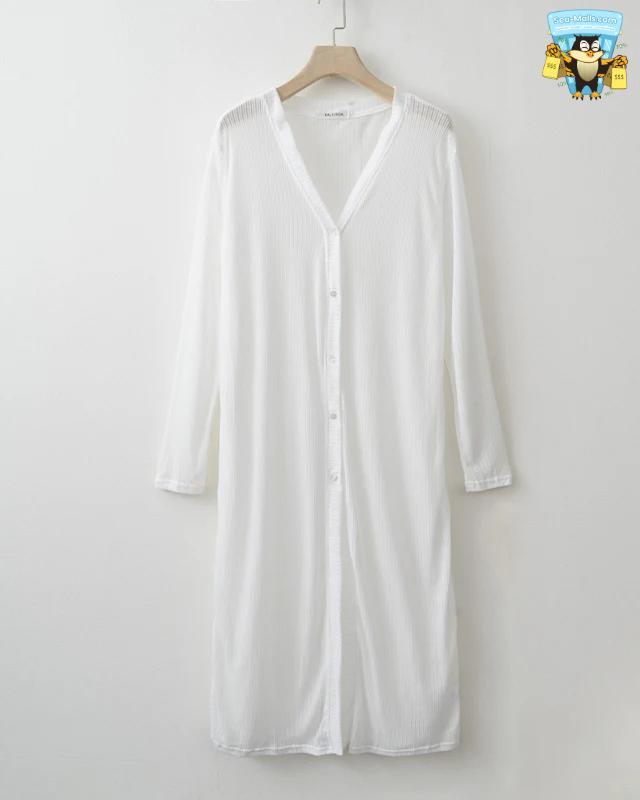 Women Casual Summer Holiday Cardigan White Grey Brown