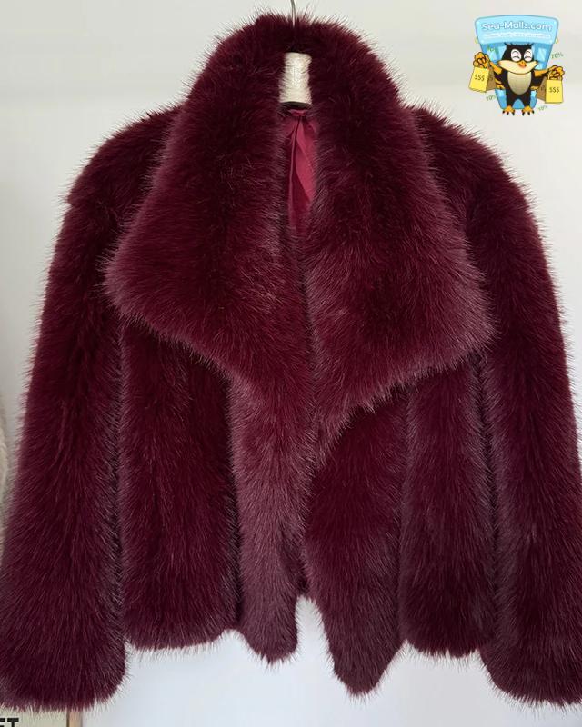 Fluffy Faux Fur Jacket Women Winter Luxury Overcoat