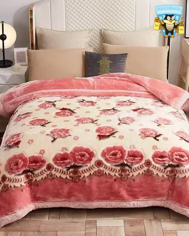 Warm Weighted Raschel Blanket Plush Comforter