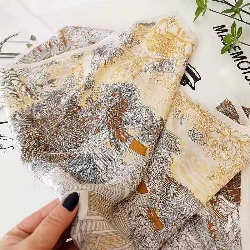100% Natural Silk Square Scarf Women Hairband Neckerchief Wrap