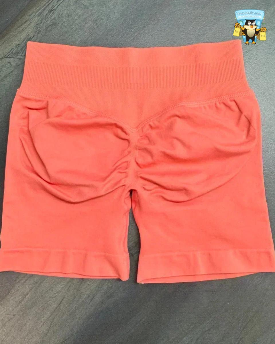 Low Waist Seamless Yoga Shorts Scrunch Bum Workout Fitness