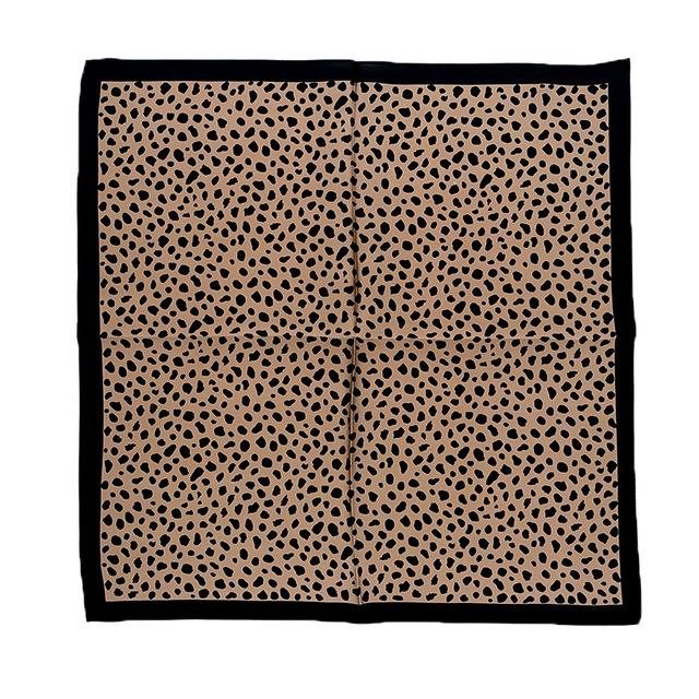 100% Pure Silk Floral Square Scarf Women Neck Hair Bandana