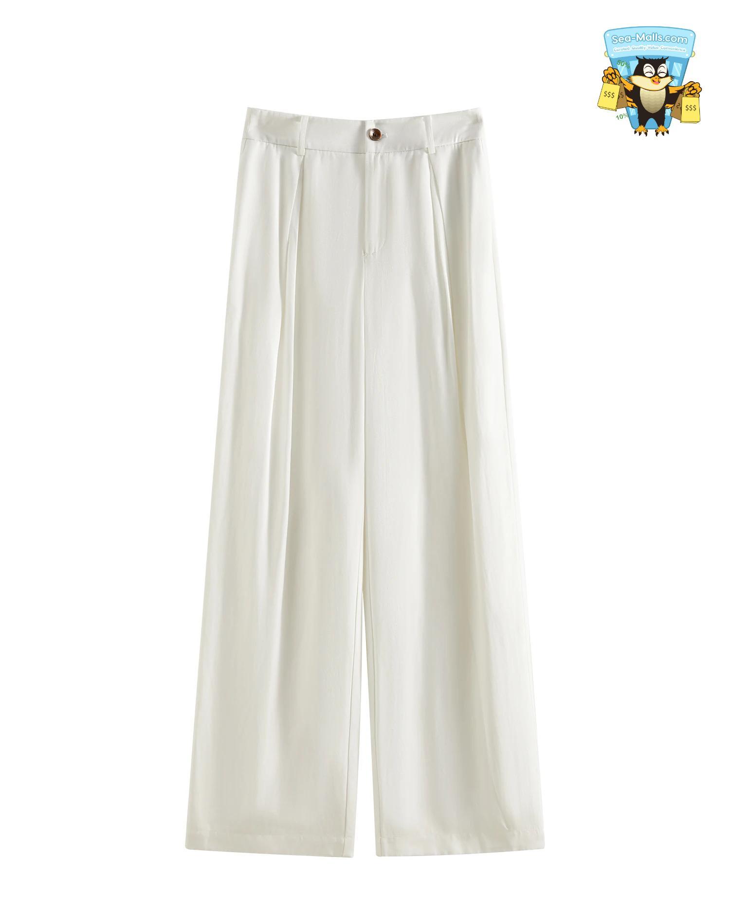 Summer Old Money Vest & Wide-Leg Pants Set – Vintage Tailored Two-Piece