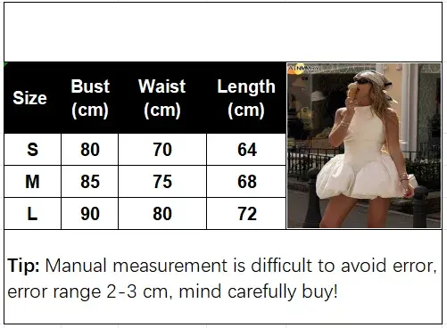 Backless Bubble Hem Mini Dress Halter Neck, Sleeveless Party Style