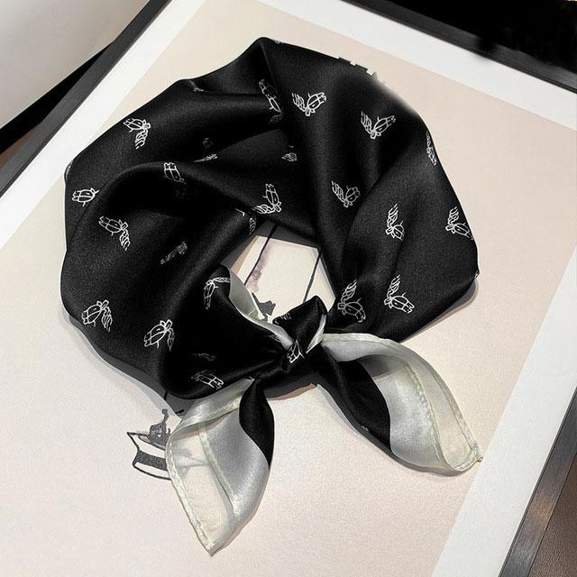 100% Silk Bandana Scarf – Luxury Square Neckerchief