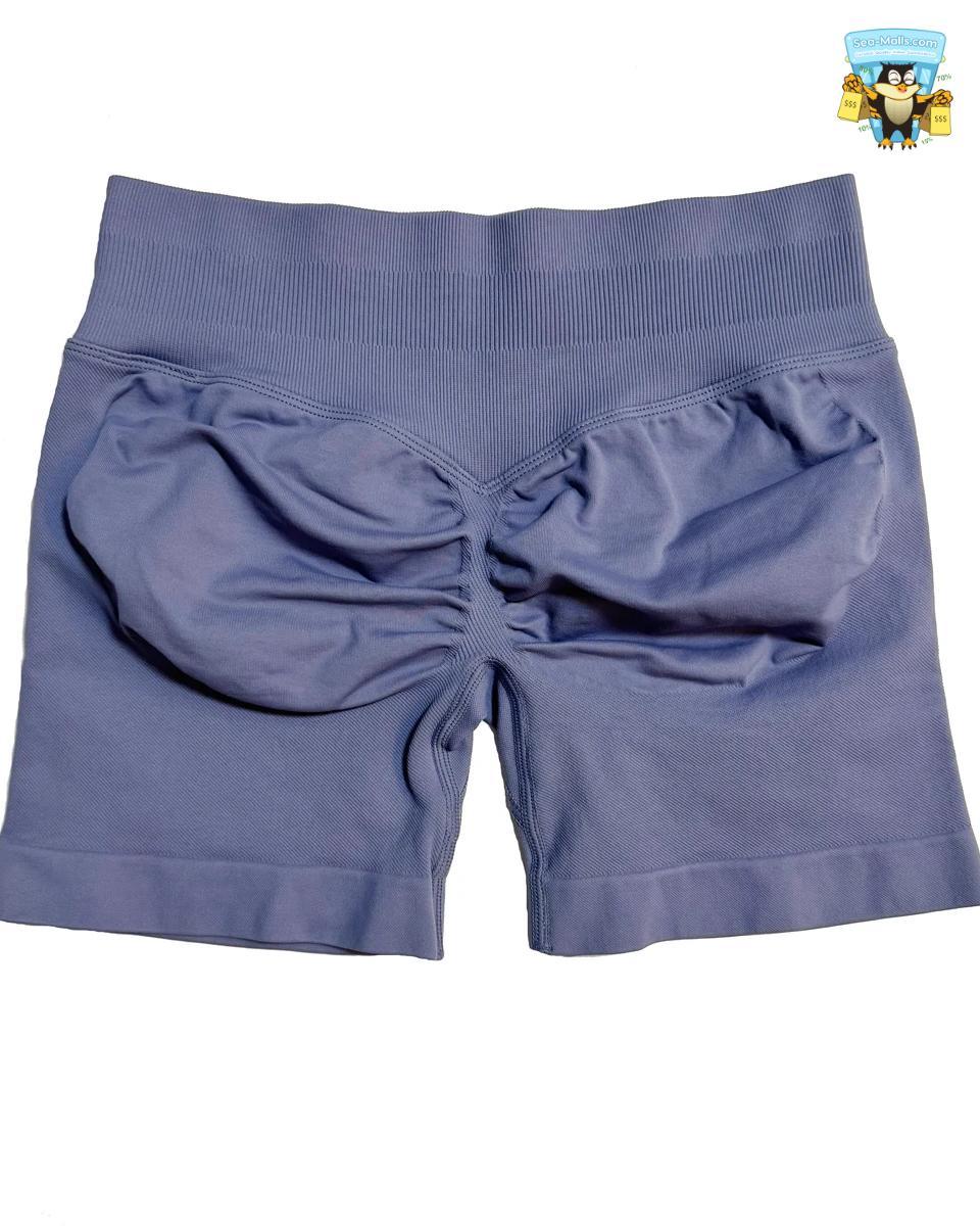 Low Waist Seamless Yoga Shorts Scrunch Bum Workout Fitness