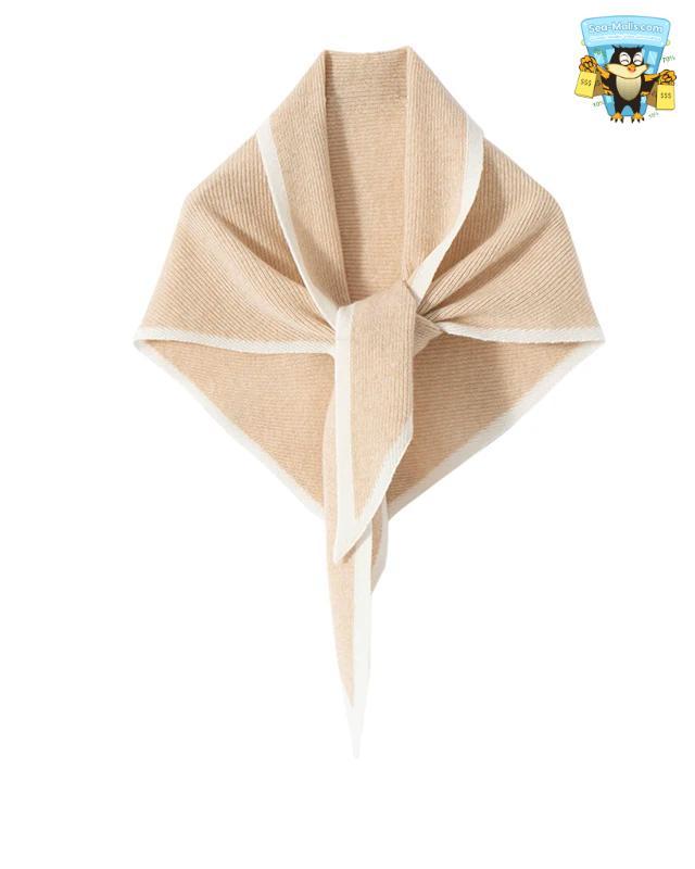 Triangle Design Cashmere Scarf Shawl – Soft Winter Knit Neck Warmer