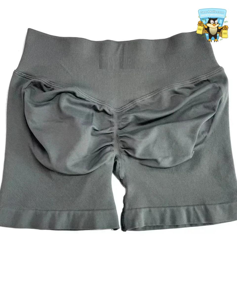 Low Waist Seamless Yoga Shorts Scrunch Bum Workout Fitness