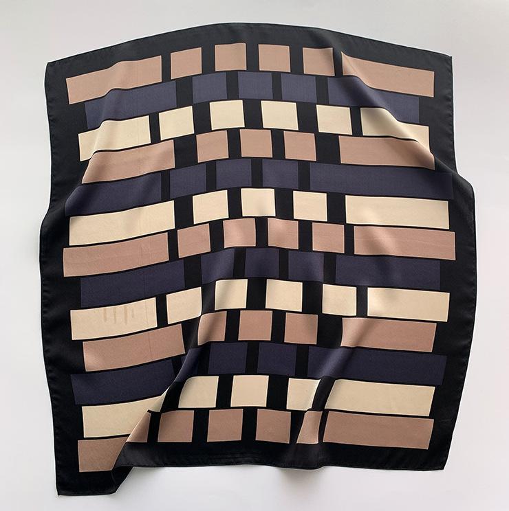 100% Natural Silk Square Scarf Women Hairband Neckerchief Wrap