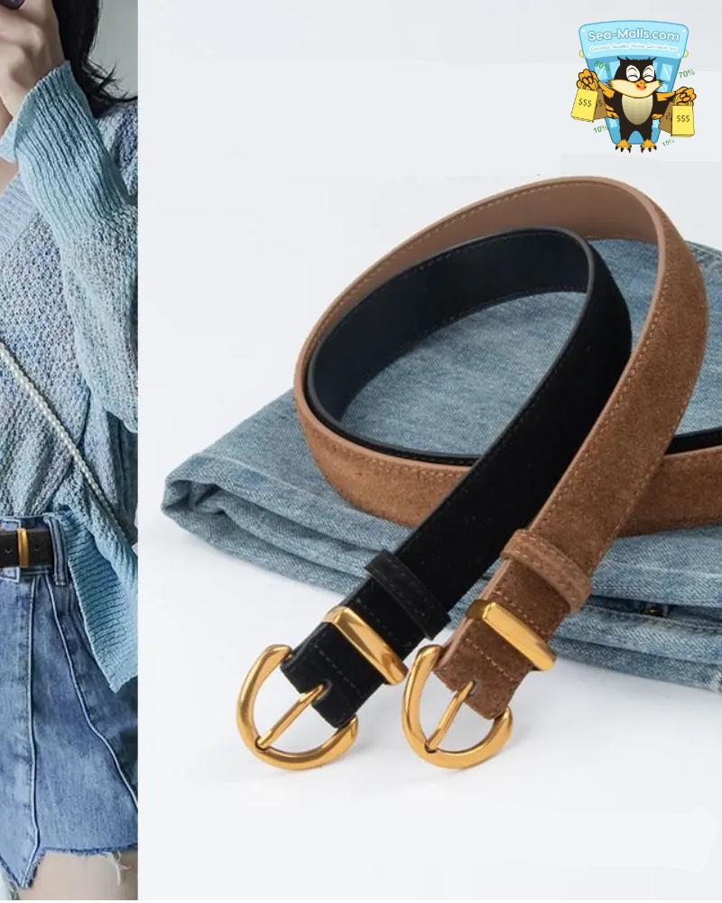 Women's Suede Leather Belt