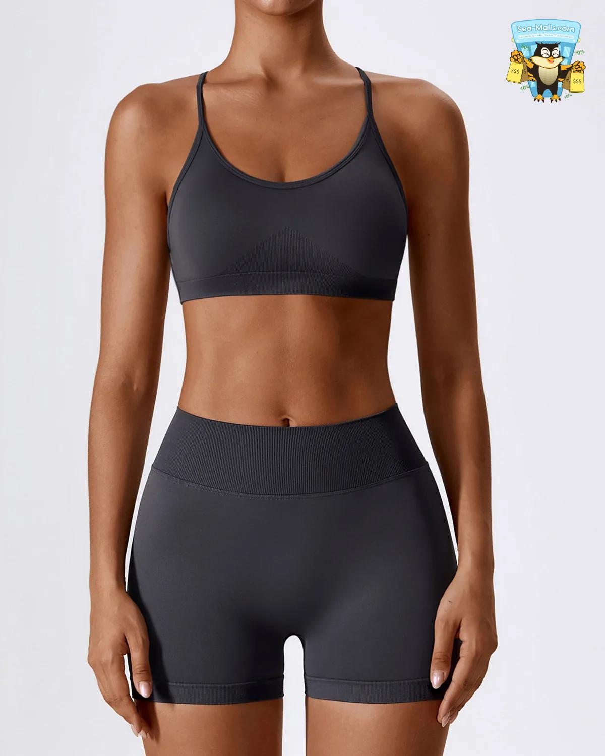 Seamless Yoga Set for Women 2/3PCS Sports Bra & Leggings Fitness Tracksuit
