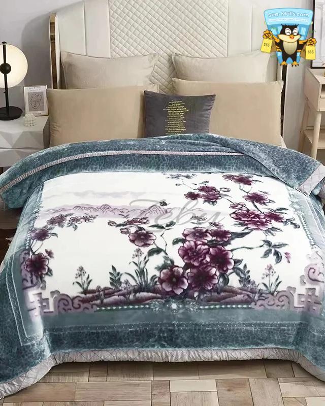 Warm Weighted Raschel Blanket Plush Comforter