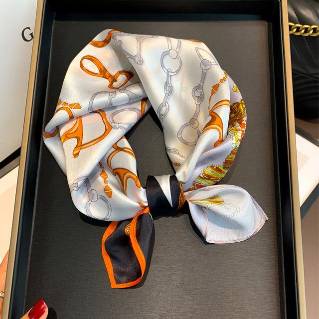 100% Silk Bandana Scarf – Luxury Square Neckerchief