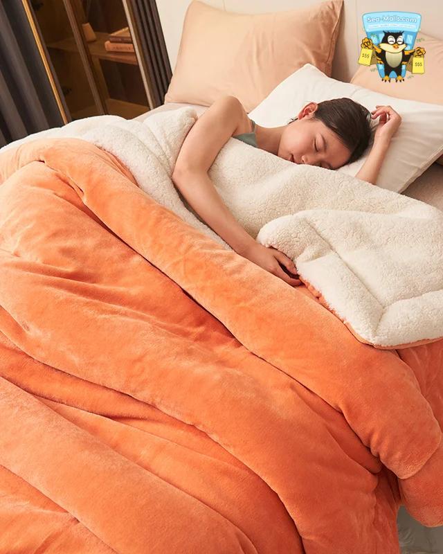 Super Soft Imitation Lambswool Blanket Comforter