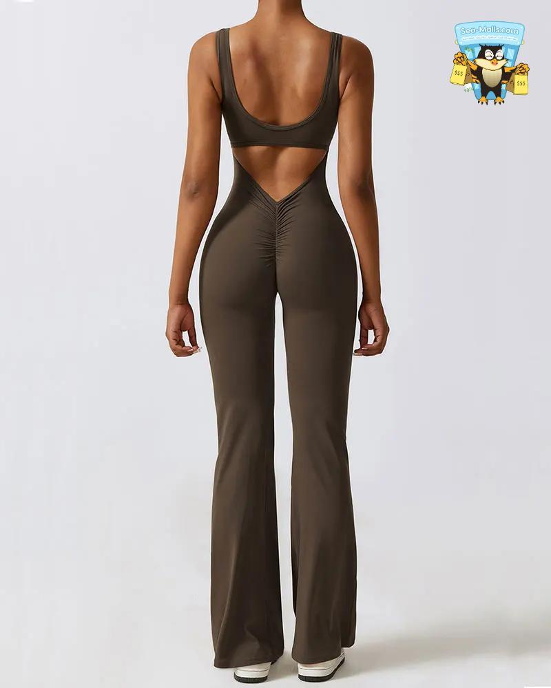 Women’s Sports Jumpsuit Push-Up Yoga & Training Bodysuit