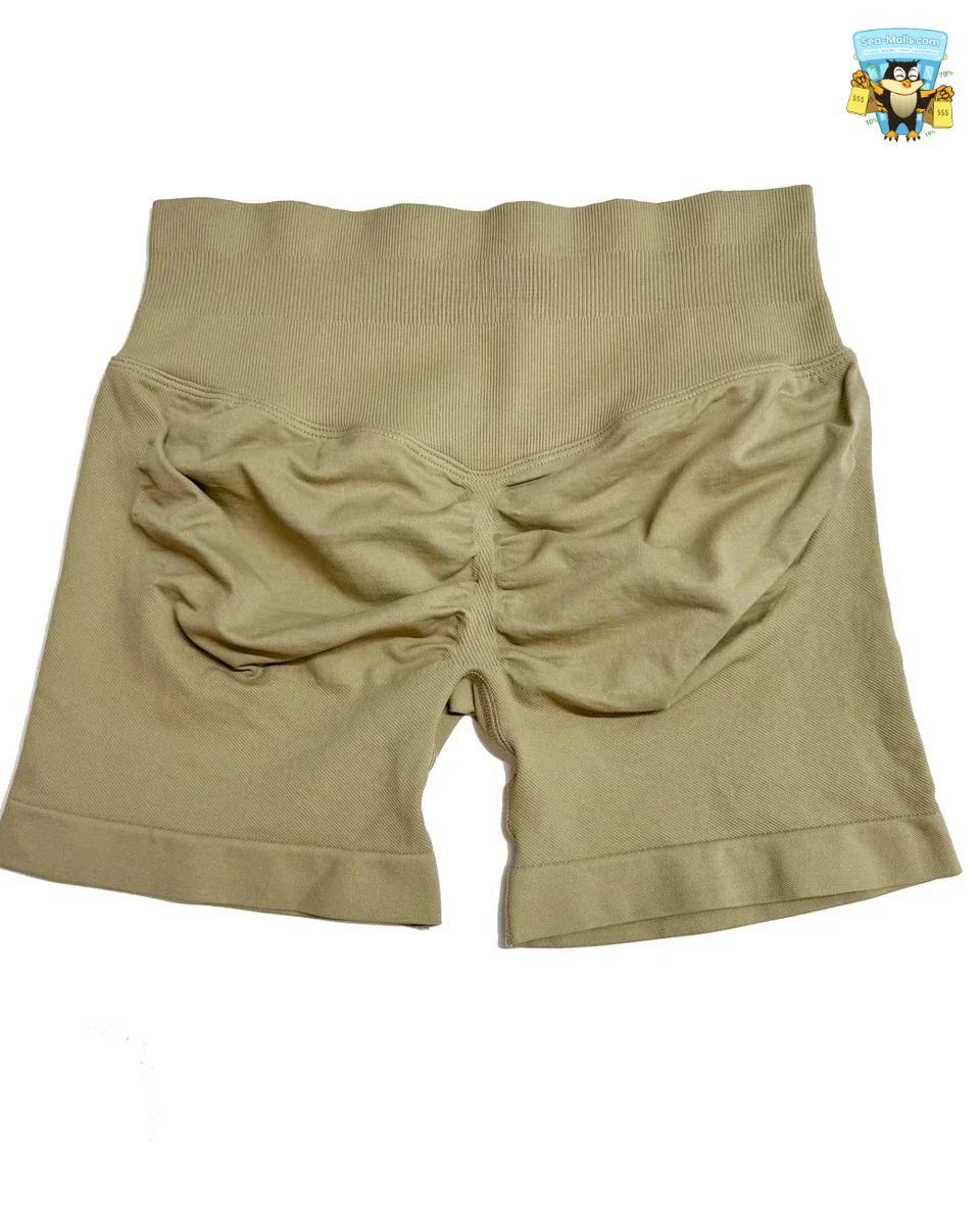 Low Waist Seamless Yoga Shorts Scrunch Bum Workout Fitness
