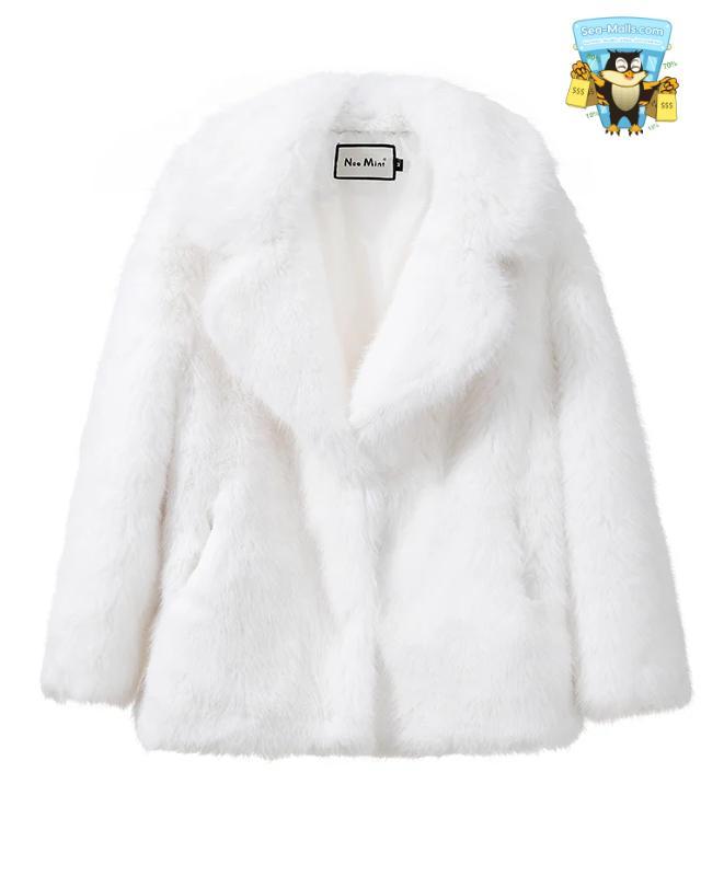 Luxury Faux Fur Long Coat Women Winter Thick Warm Overcoat