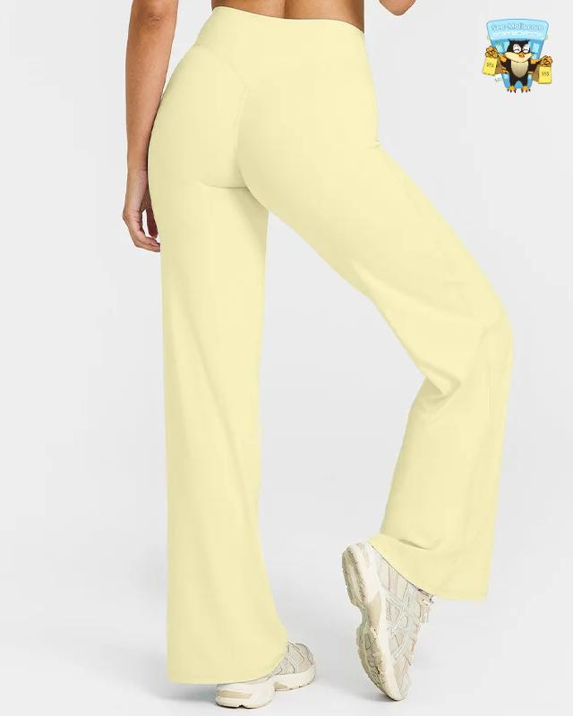 Women’s Straight-Leg Yoga Pants High-Waist Wide-Leg Style