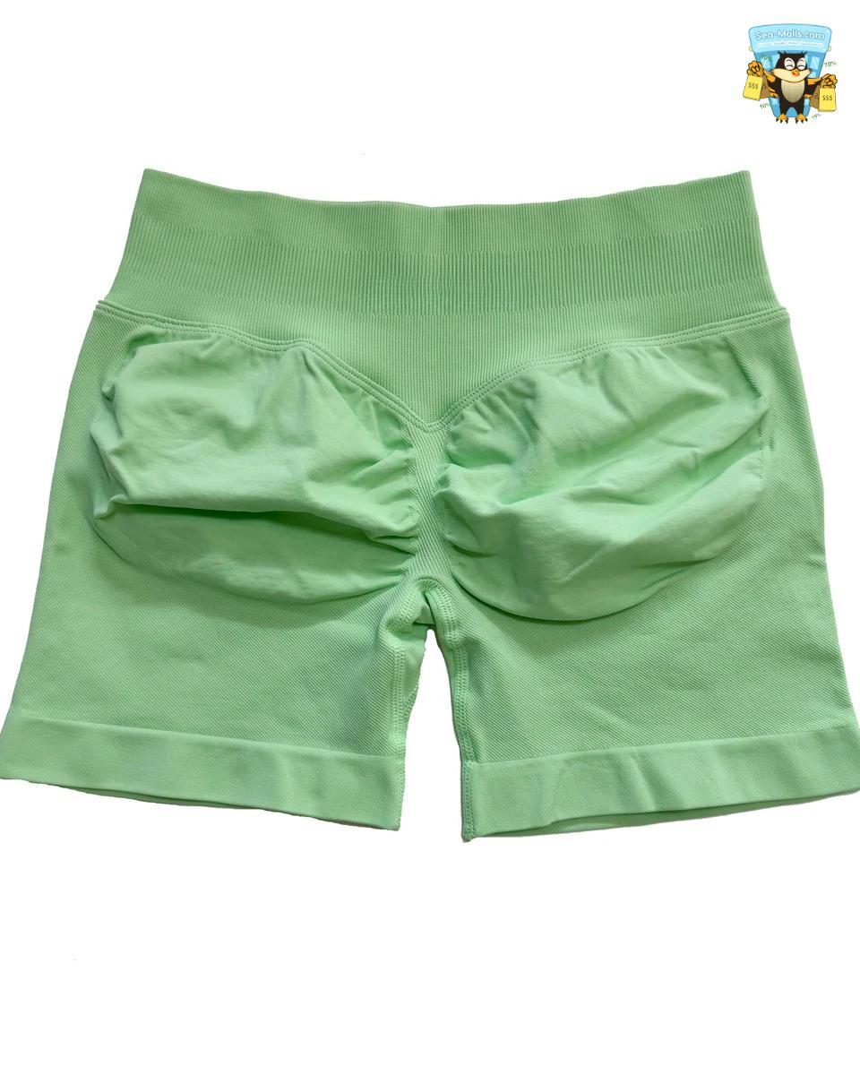 Low Waist Seamless Yoga Shorts Scrunch Bum Workout Fitness