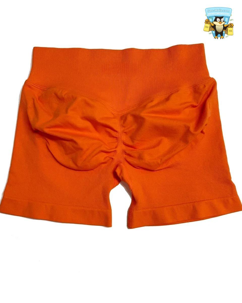 Low Waist Seamless Yoga Shorts Scrunch Bum Workout Fitness