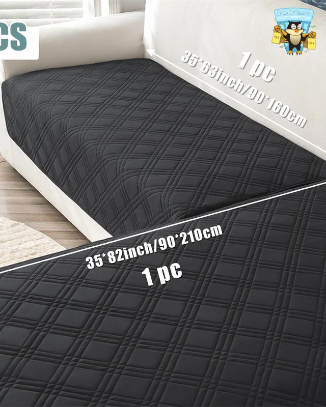 Water Repellent Plaid Sofa Seat Cover Non-Slip Couch Protector