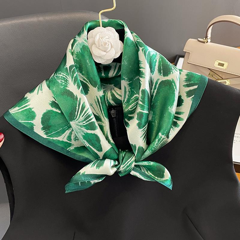 100% Silk Bandana Scarf – Luxury Square Neckerchief