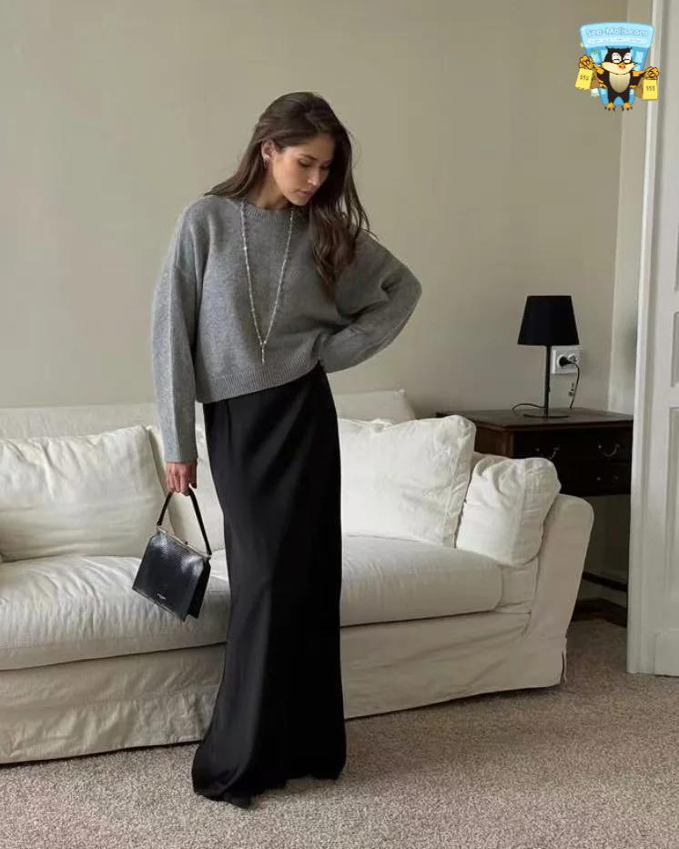 Basic O-Neck Women’s Sweater 2025 Oversized Knit Pullover Casual