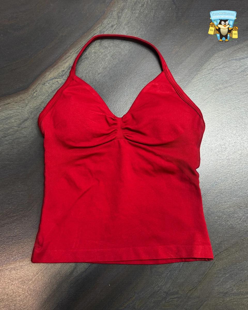 Longline Strappy Halterneck Yoga Top