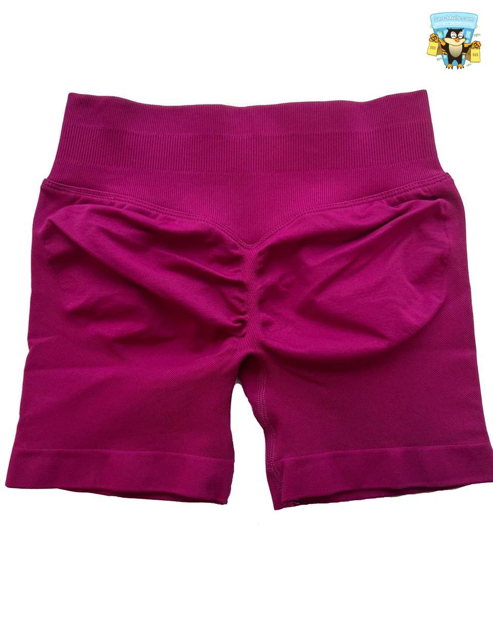 Low Waist Seamless Yoga Shorts Scrunch Bum Workout Fitness