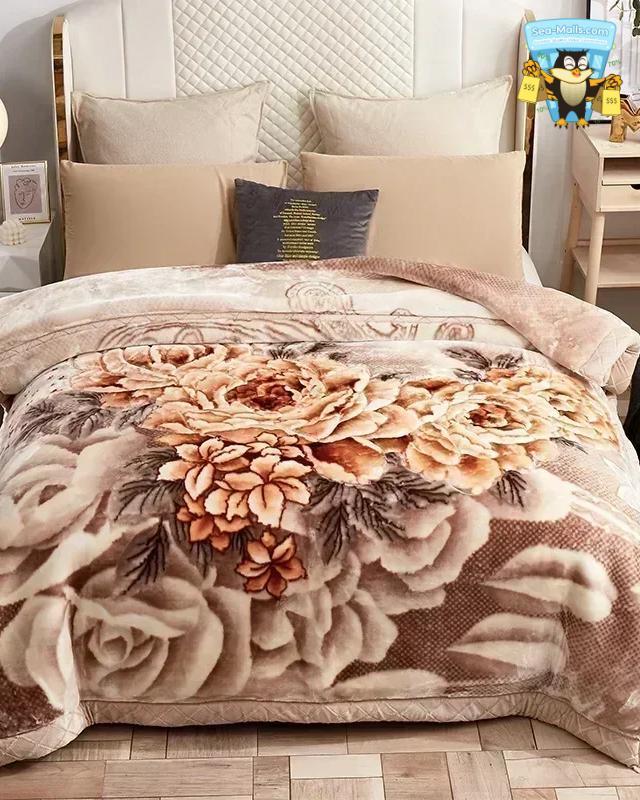 Warm Weighted Raschel Blanket Plush Comforter