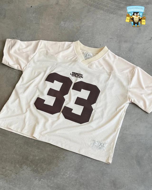 Y2K Retro Jersey Oversized Mesh T-Shirt – Unisex Streetwear Football Top
