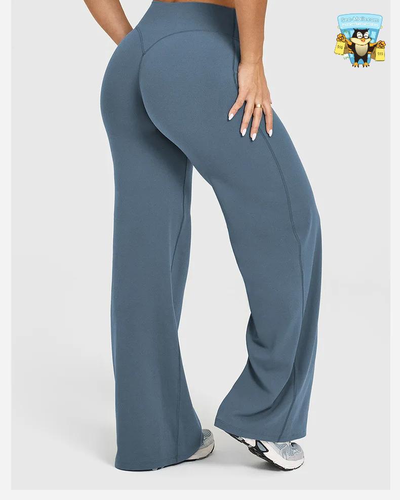 Women’s Straight-Leg Yoga Pants High-Waist Wide-Leg Style