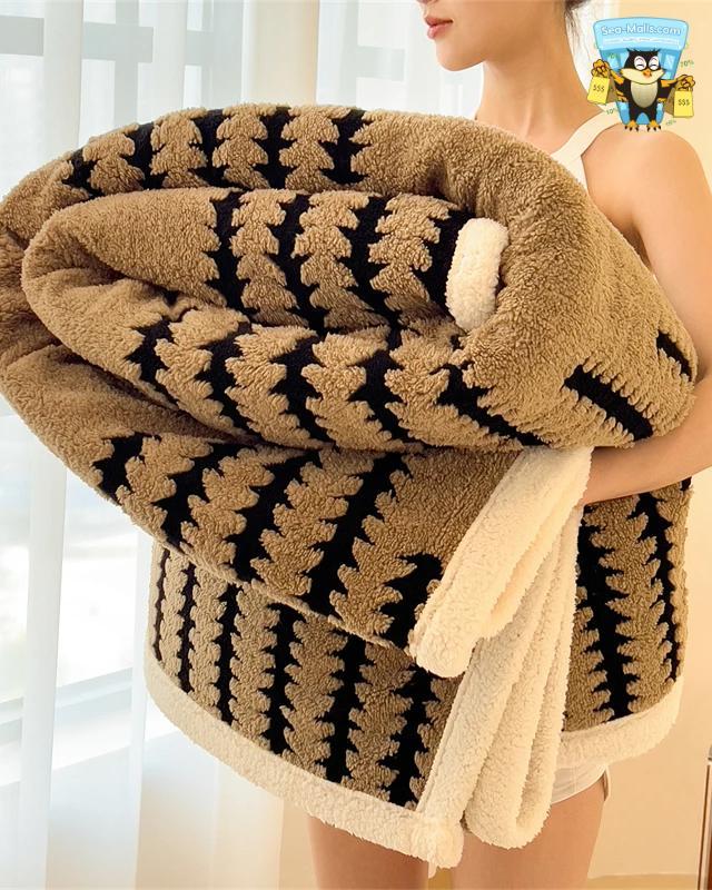 Thickened Warm Flannel Blanket Super Soft Cozy Comfort