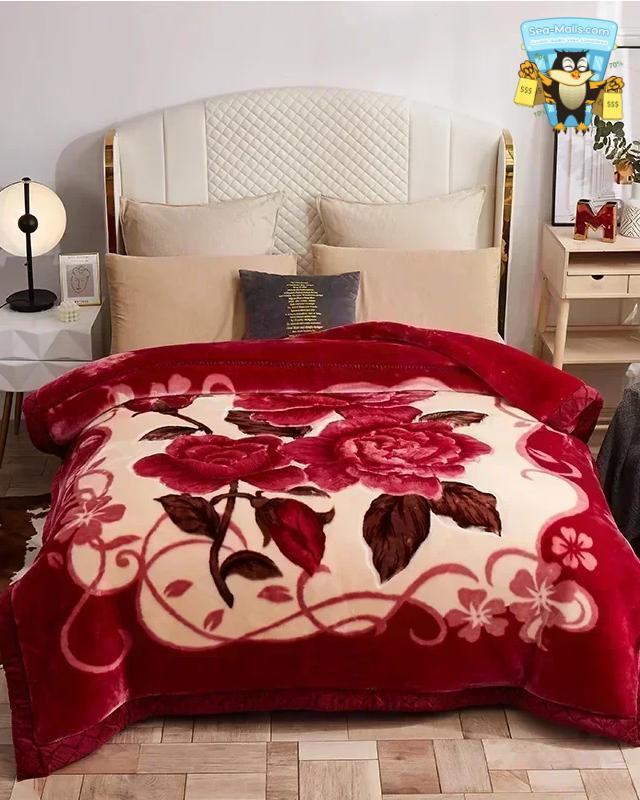 Warm Weighted Raschel Blanket Plush Comforter