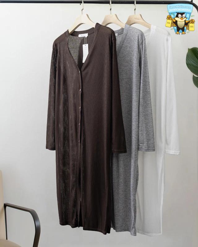 Women Casual Summer Holiday Cardigan White Grey Brown