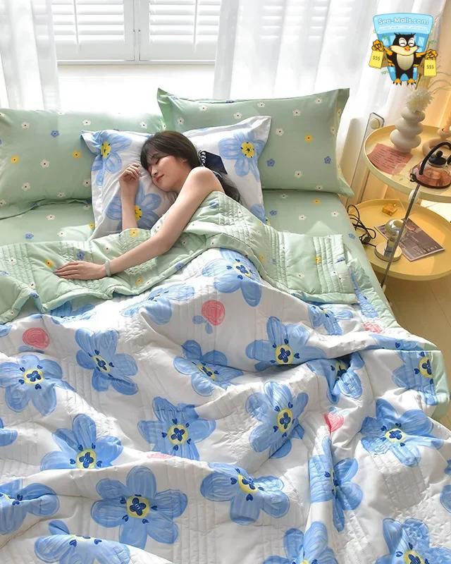 Lightweight Quilted Summer Duvet Blanket