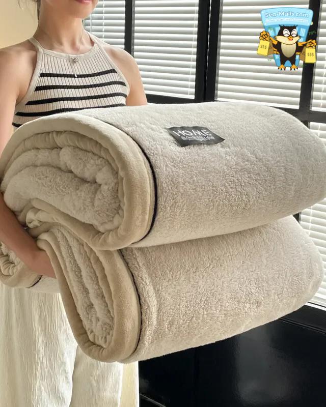 Velvet Fleece Winter Blanket Soft Warm Sofa & Bed Use
