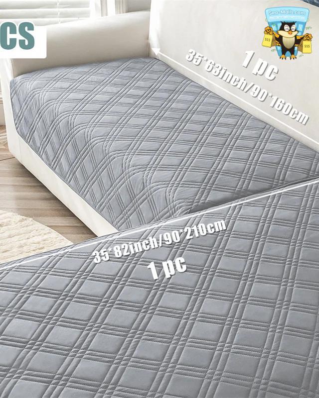 Water Repellent Plaid Sofa Seat Cover Non-Slip Couch Protector