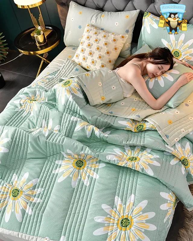 Lightweight Quilted Summer Duvet Blanket