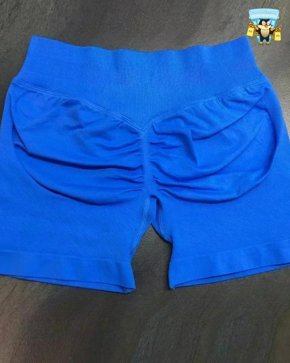Low Waist Seamless Yoga Shorts Scrunch Bum Workout Fitness