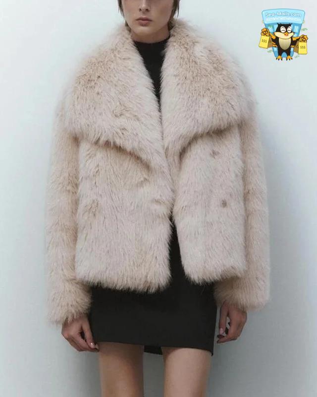 Fluffy Faux Fur Jacket Women Winter Luxury Overcoat