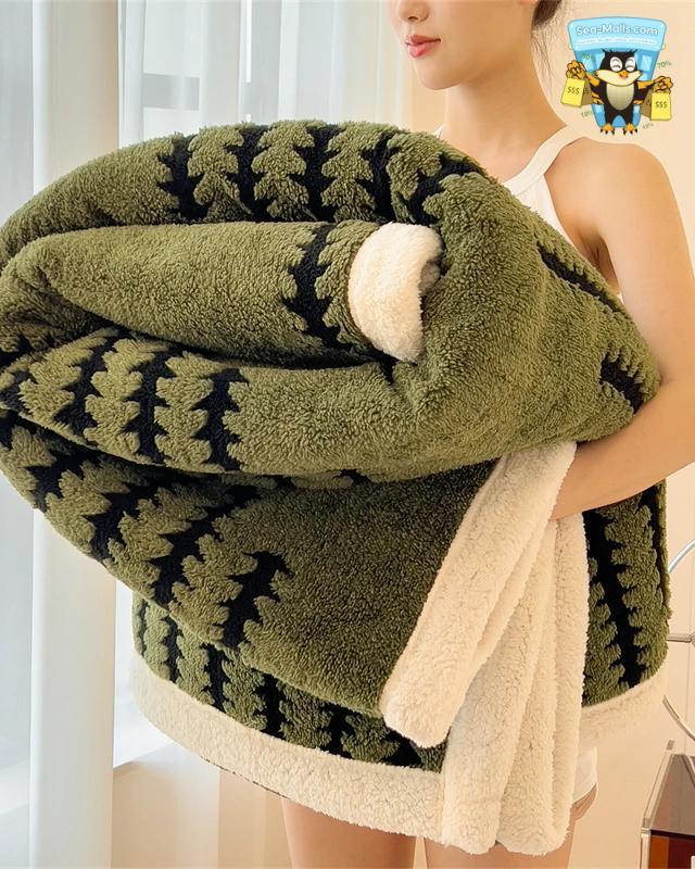Thickened Warm Flannel Blanket Super Soft Cozy Comfort