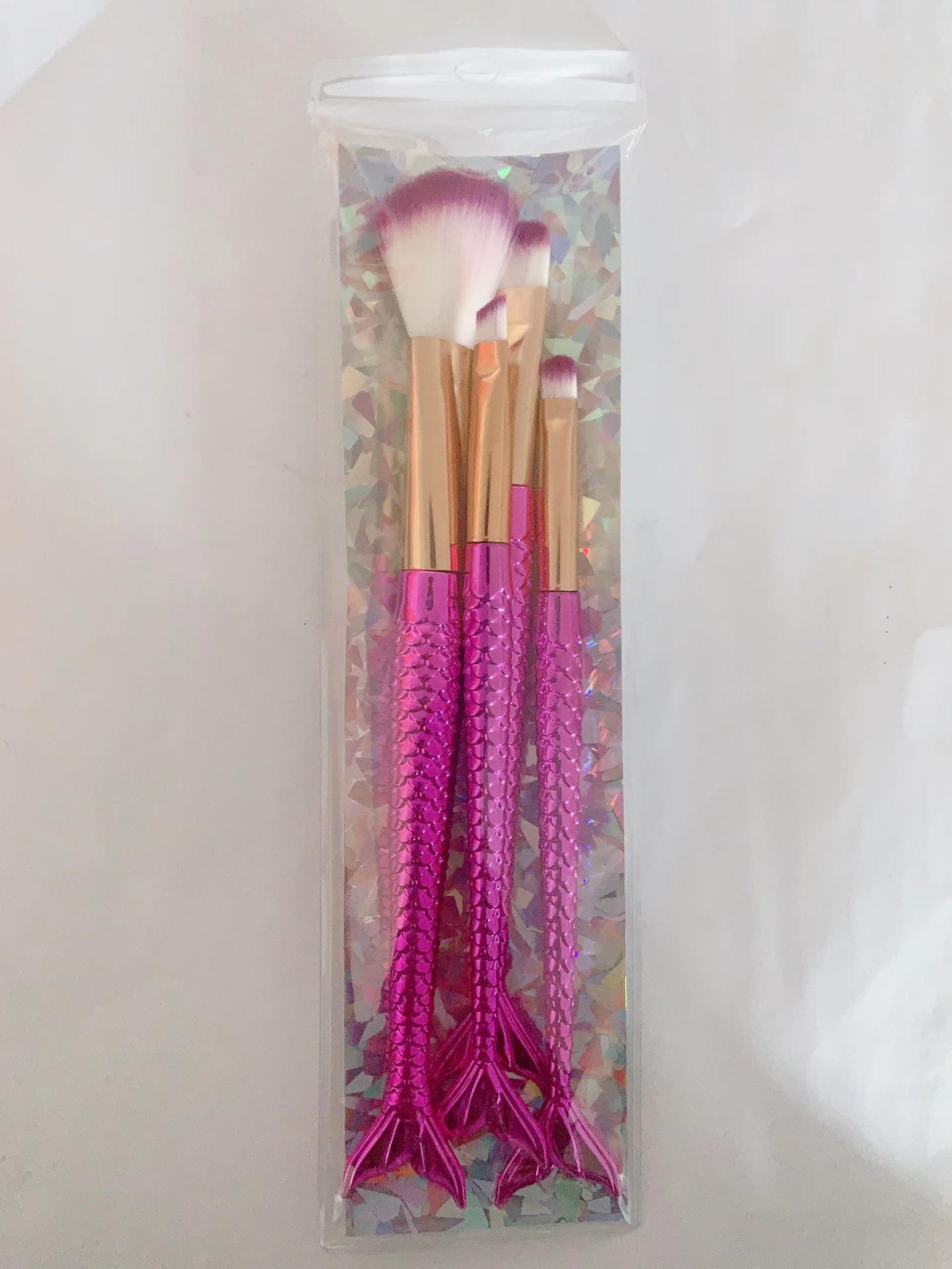 4 Set Makeup Brushes Set Cosmetic Powder Eye Shadow Foundation Blush Brush Soft Beauty Make Up Tool Maquiagem 6 Color Gradient