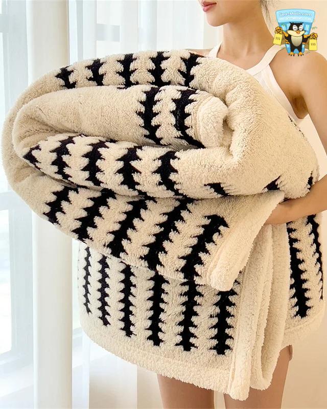 Thickened Warm Flannel Blanket Super Soft Cozy Comfort
