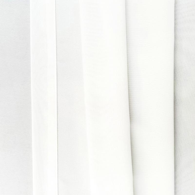 Solid White Tulle Sheer Window Curtains