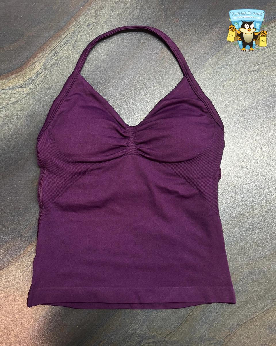 Longline Strappy Halterneck Yoga Top