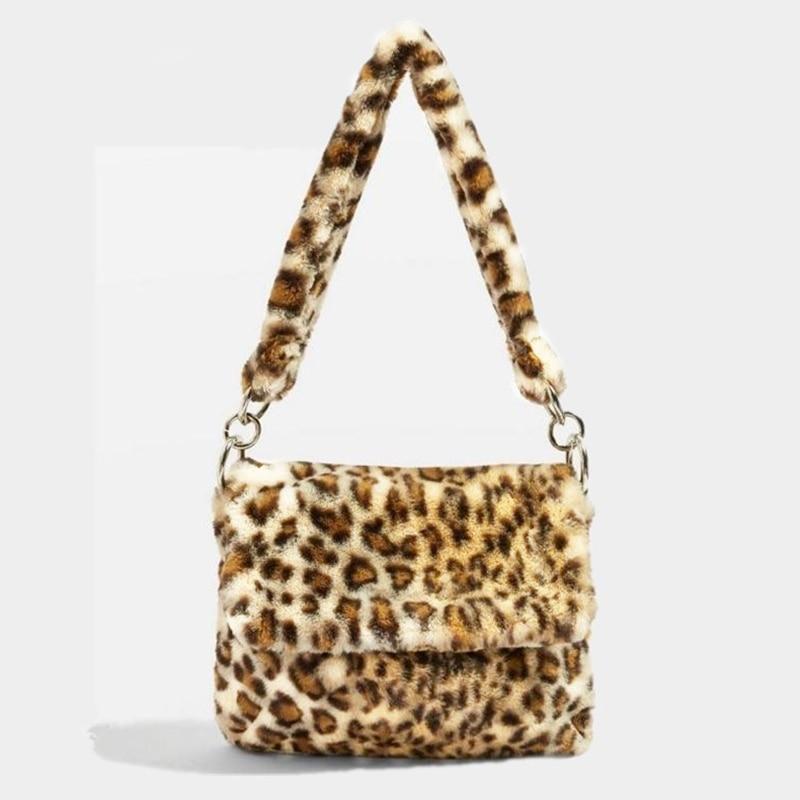 FREE Shipping SeaMalls Fur animal print bag